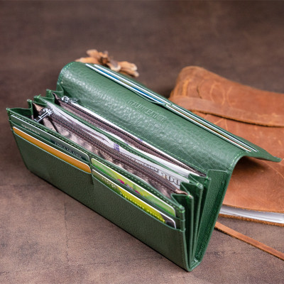 Кошелек ST Leather Зеленый (19240) Винница - изображение 3