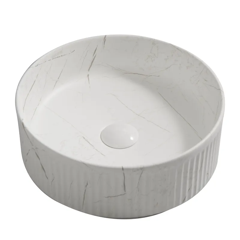 Раковина накладна Mixxus Premium WAVE-0102 MARBLE 370х370х130mm   ( MP6528 ) 31397 Харьков - изображение 1