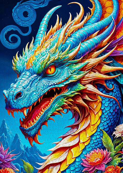 Пазл Синій дракон - Blue Dragon (Enjoy-2143) Киев - изображение 6