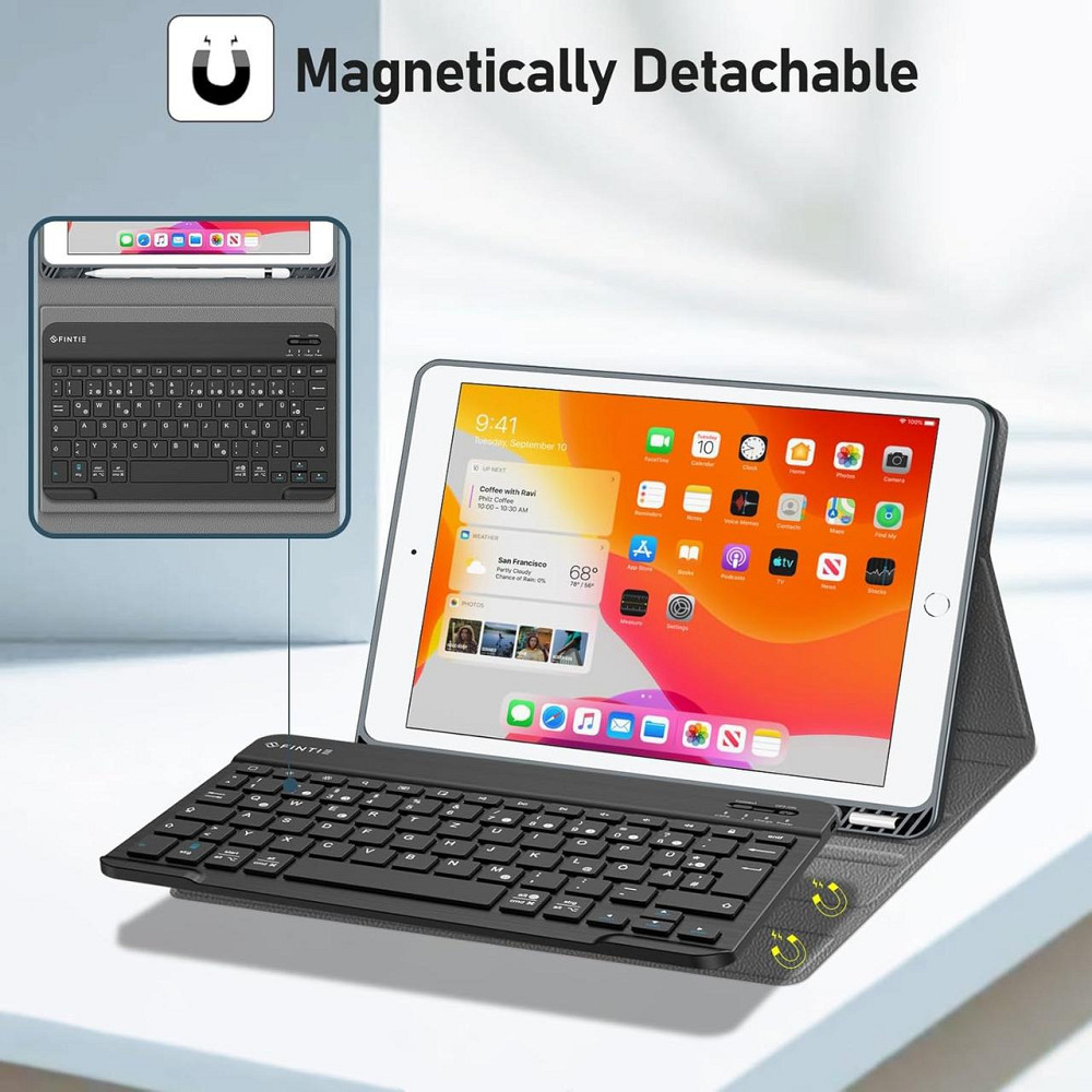 Фірмовий чохол-клавіатура Fintie для iPad 10.2 дюймів 8-го та 7-го покоління 2020/2019 з тримачем для олівців Дніпро - фото 8