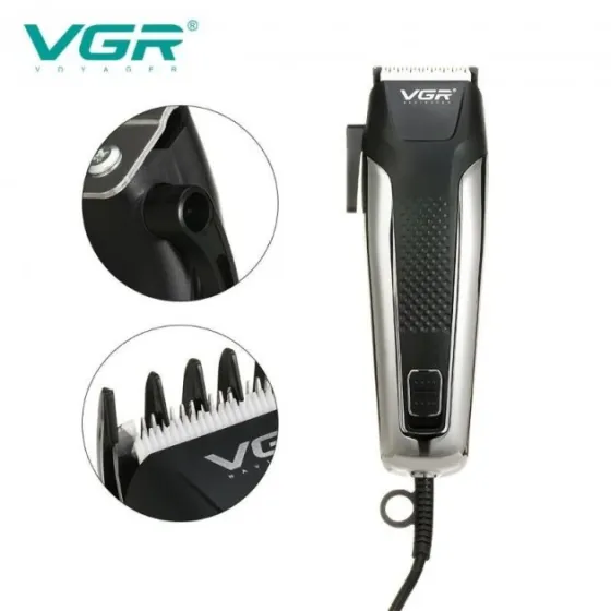 Машинка для стрижки волосся VGR V120, триммер і електробритва для бороди, 8 насадок, мережевий Одеса