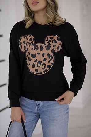 Трикотажний світшот жіночий "Sticker" | Норма і батал Київ