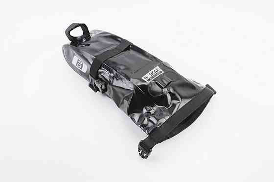 Сумка під сидіння (Bikepacking) 1-1,5L вологозахисна, світловідбиваючі вставки, кріпл. швидкознімне, чорна Київ
