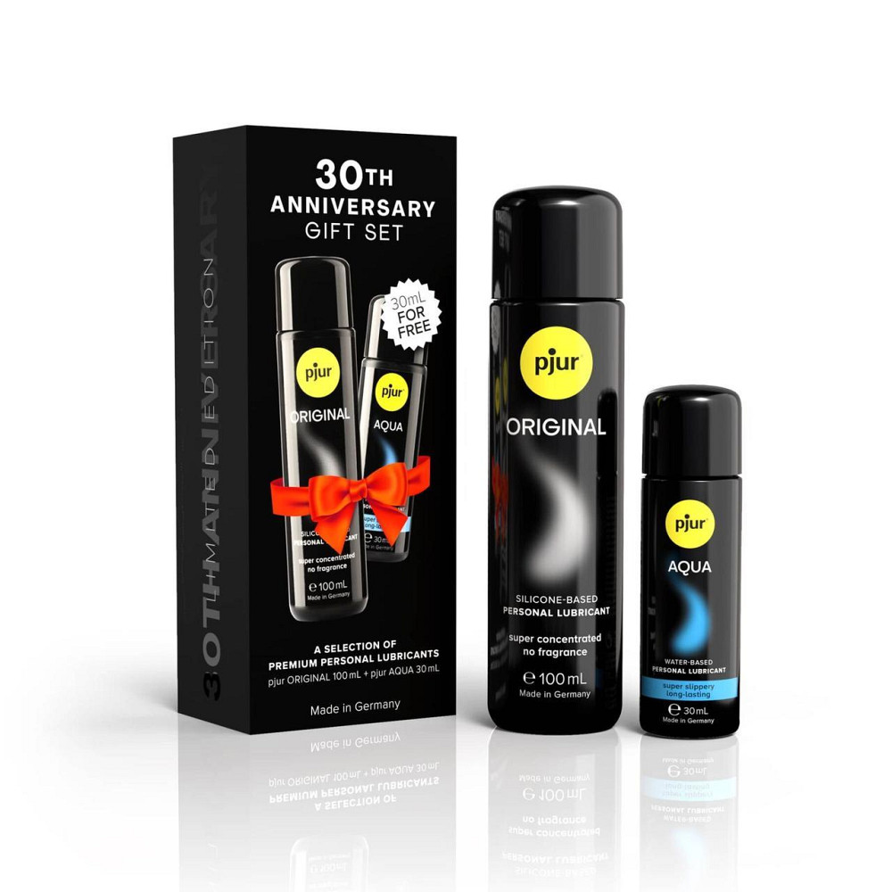 Ювілейний набір лубрикантів pjur 30th Anniversary Gift Set: Original 100 мл та Aqua 30 мл Sex Aura Київ - фото 1