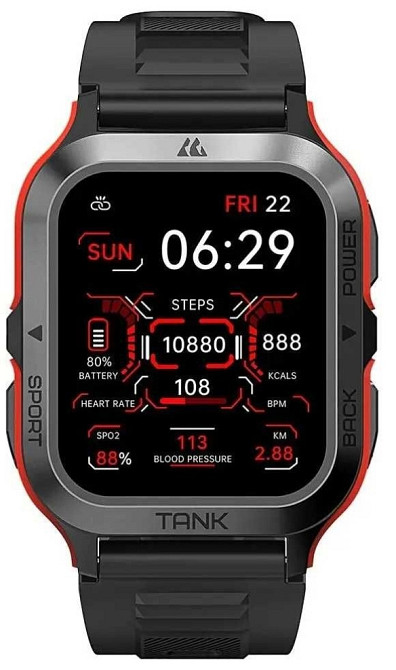 Розумний Годинник Kospet Tank M2 Red Киев - изображение 2