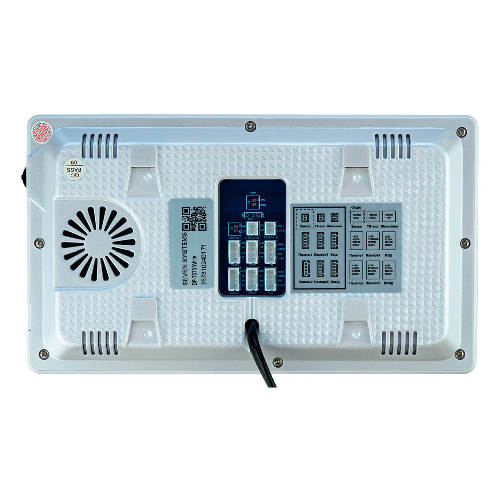 Відеодомофон 7 дюймів SEVEN DP-7573 white Київ - фото 5