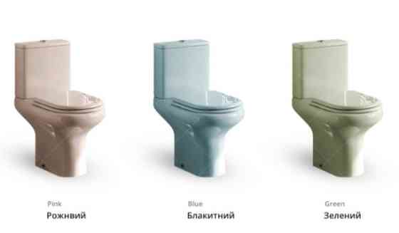 Комплект Compact RAK Ceramics (унітаз бачок кришка АВС) Зелений Вінниця