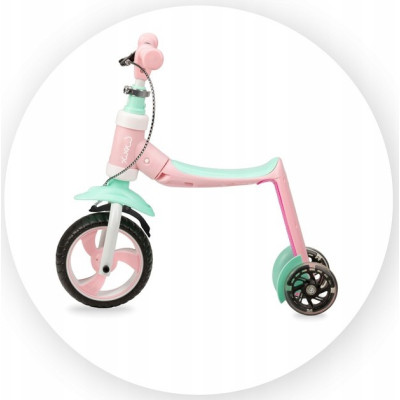 Самокат MoMi Elios 2 в 1 беговел Рожевий (ROBI00030) Вінниця - фото 2