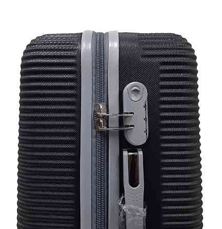 Валіза пластикова MILANO BAG 004 середня чорна Київ