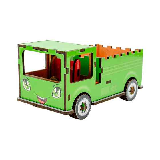 Дитячий дерев'яний 3D конструктор "Вантажівка" Puz-00929, 37 деталей Вінниця