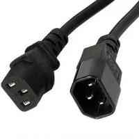 Кабель живлення 220В 1.5 м, 0,75мм2 С13-С14 (подовжувач) Винница