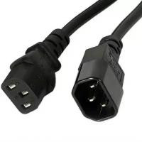 Кабель живлення 220В 1.5 м, 0,75мм2 С13-С14 (подовжувач) Винница - изображение 1