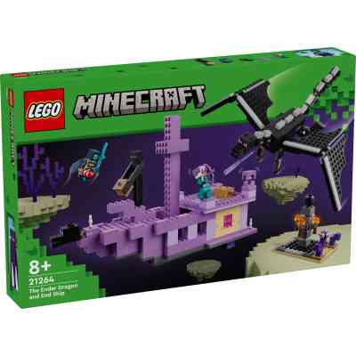 Конструктор LEGO Minecraft Дракон Энду и Корабль Края (21264) Винница