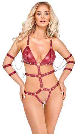 Боди - 2480514 Bad Kitty Strap Body, red - M Sex Aura Киев