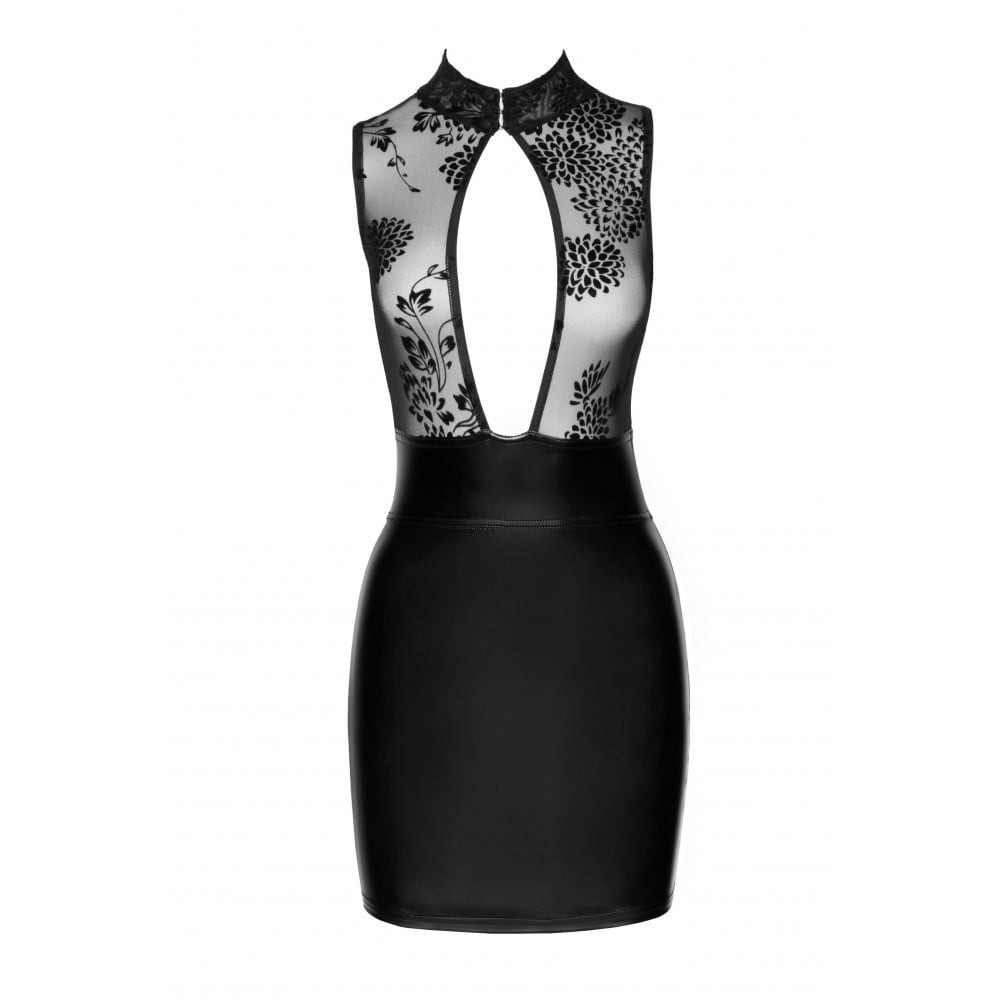 Сукня вінілова Noir Handmade Short dress with powerwetlook skirt and tulle top S Sex Aura Київ - фото 5