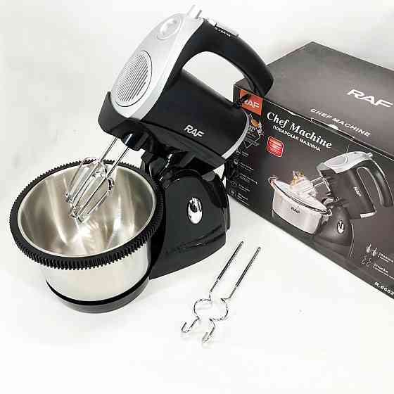 Стаціонарний міксер з чашею RAF R.6662 1000 Вт 3 л, Міксер ручний кухонний для приготування їжі UF-33 Івано-Франківськ