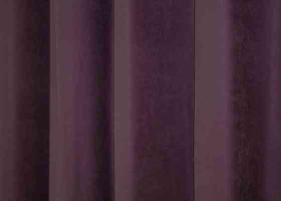 Шторная ткань нубук однотонный, Турция, цвет баклажановый 1519ш Киев