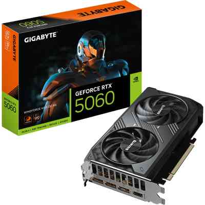 Видеокарта GIGABYTE GeForce RTX5060 8Gb WINDFORCE MAX OC (GV-N5060WF2MAX OC-8GD) Винница