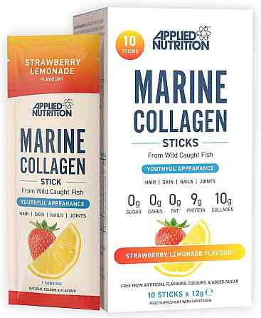 Морський колаген Applied Nutrition Marine Collagen Stick Pack 10 x 12 г, Strawberry Луцьк