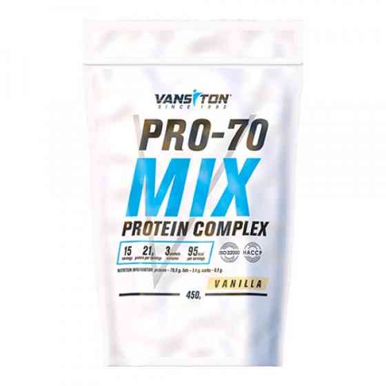 Протеїн Vansiton Mega Protein Pro-70 450 г Ваніль Луцьк