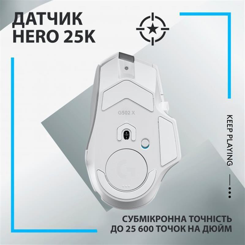 Миша бездротова Logitech G502 X Lightspeed White (910-006189) Білий Харків - фото 8