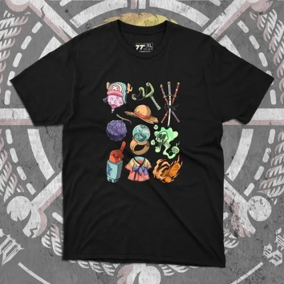 Футболка для подростка мальчика с принтом Ван Пис Мікс Размер 160 Anime10340 Днепр