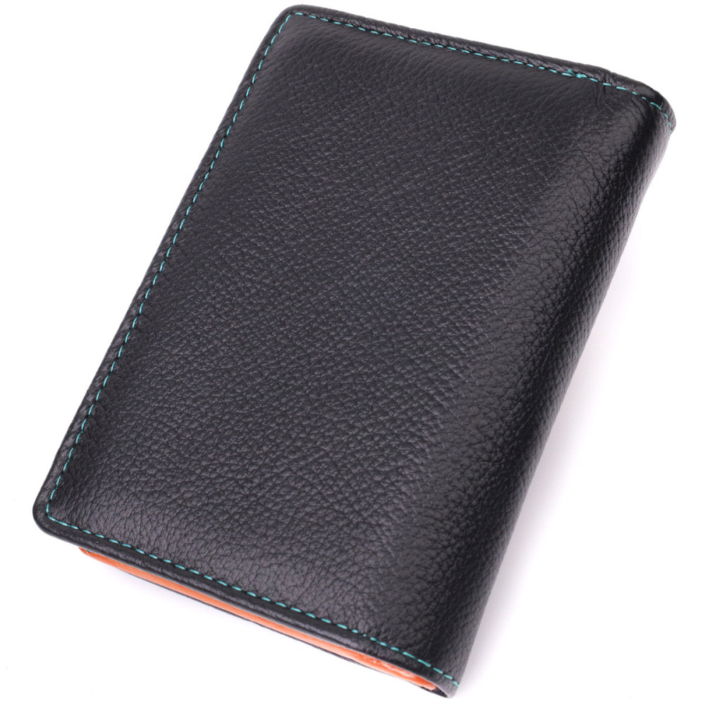 Стильний гаманець для жінок із натуральної шкіри ST Leather 22501 Чорний Київ - фото 2