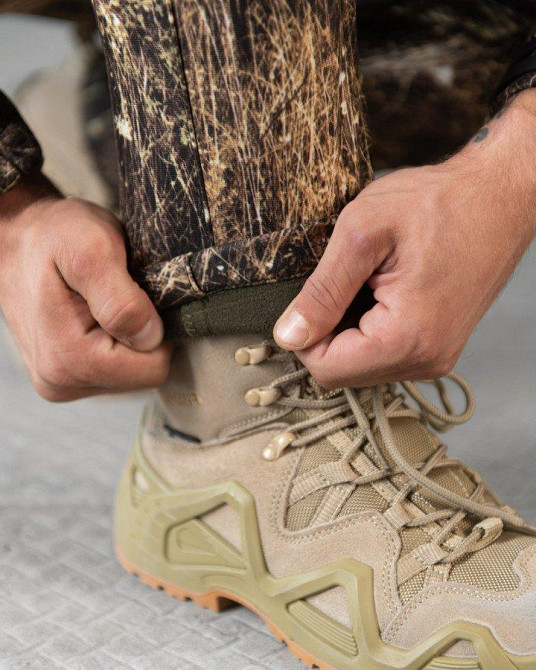 Тактичний маскувальний суслек костюм софтшел листя Одеса - фото 8