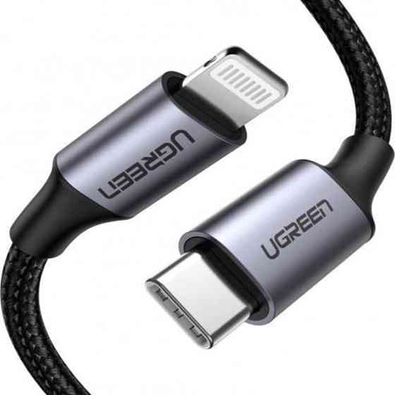 Кабель Ugreen Type-C Male to Lightning Male 3A US304 60759 (Черный, 1м) Николаев