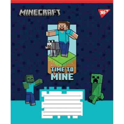 Тетрадь Yes Minecraft Walls А5 24 листа клетка (767568) Винница