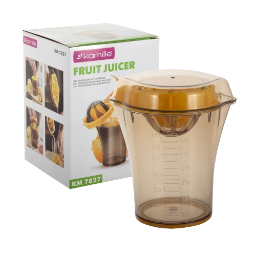 Соковитискач ручний для цитрусових пластик помаранчевий 7827 KAMILLE Житомир