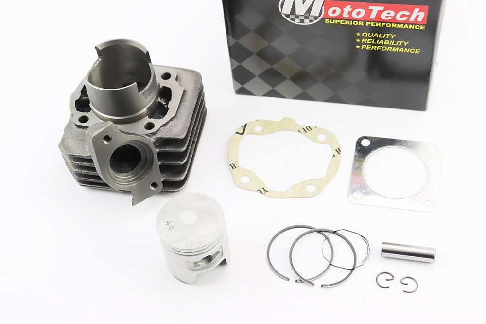 Циліндр к-кт (цпг) Honda TACT AF09/AF16 65cc-44мм (палець 10мм, кріплення глушника 54мм), Тайвань Київ - фото 1