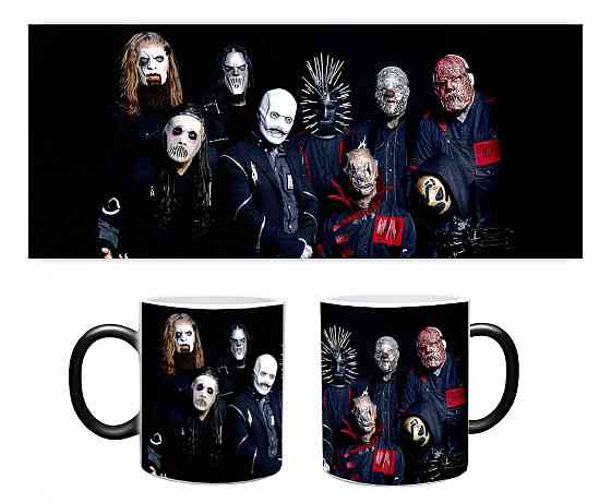 Оригінальний подарунок чашка з містичним принтом, чашка хамелеон,  Slipknot Одеса
