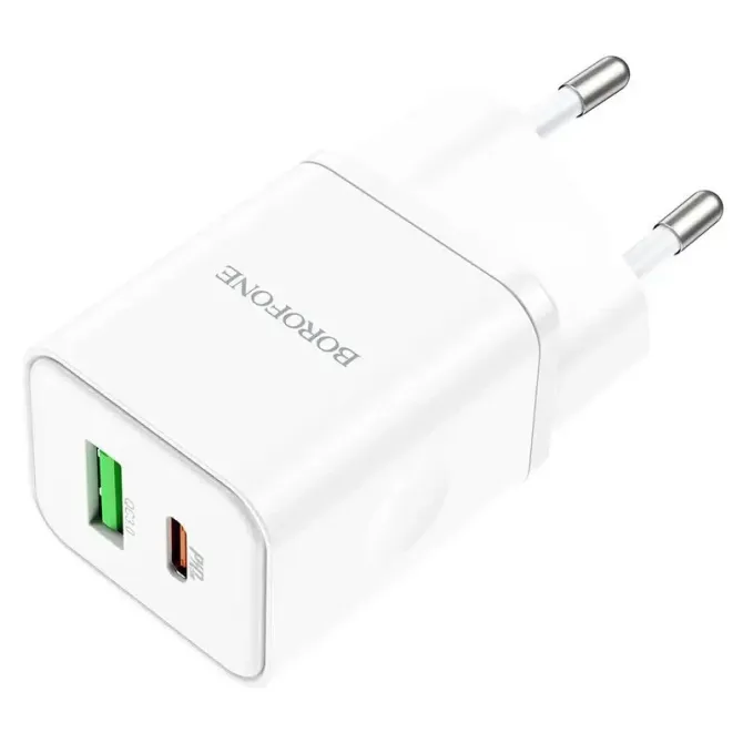 Borofone BN7 зарядний пристрій 220В 20Вт QC3.0 з USB виходом – швидка безпечна зарядка смартфонів і гаджетів Одеса - фото 11