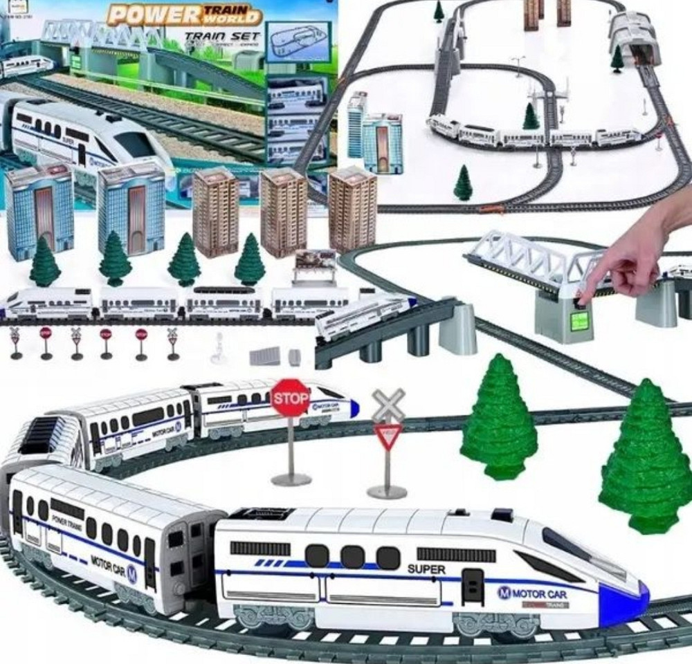 Залізниця зі світлом довжина дороги 914см/47 деталей дороги/19 аксесуа. Харьков - изображение 8