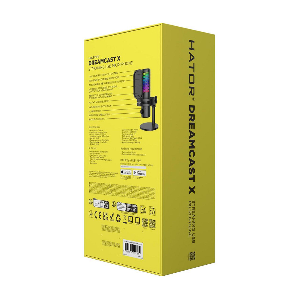 Мікрофон Hator Dreamcast X RGB Black (ESS10) ( 23384 ) Харків - фото 10