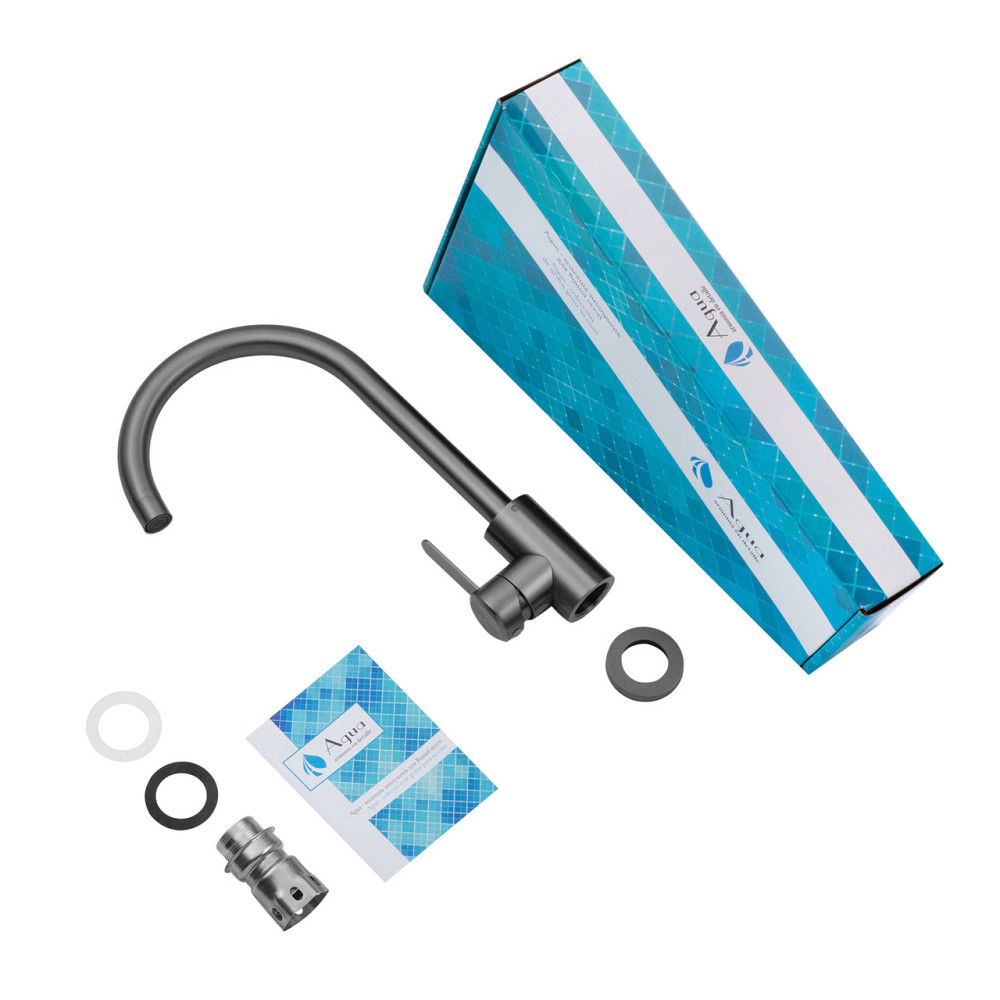 Смеситель для кухни Agua Elposo-INOX035AM Киев - изображение 9