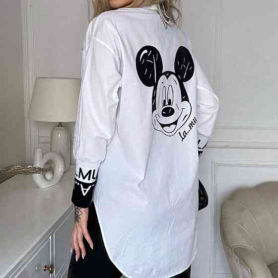 Удлиненная женская блузка 