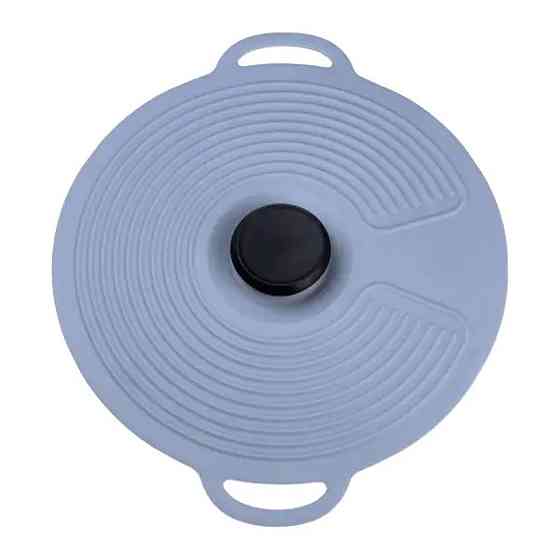 Универсальная многоразовая силиконовая крышка 32x28 см серый Киев