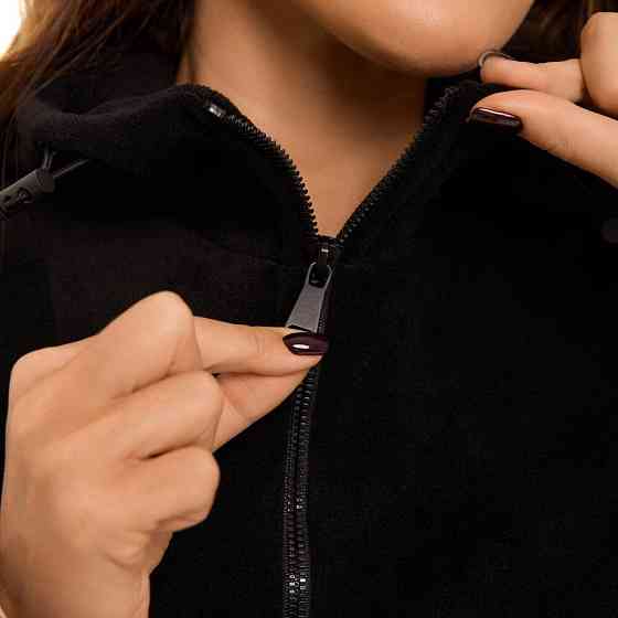 Чорний костюм зимовий флісовий. Жіночий теплий костюм Pobedov Huggi жіночий Київ