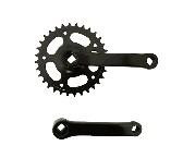 Звезда велосипедная (передняя) 32T (+2 шатуна L-127mm, под квадрат, черная) Мукачево - изображение 1