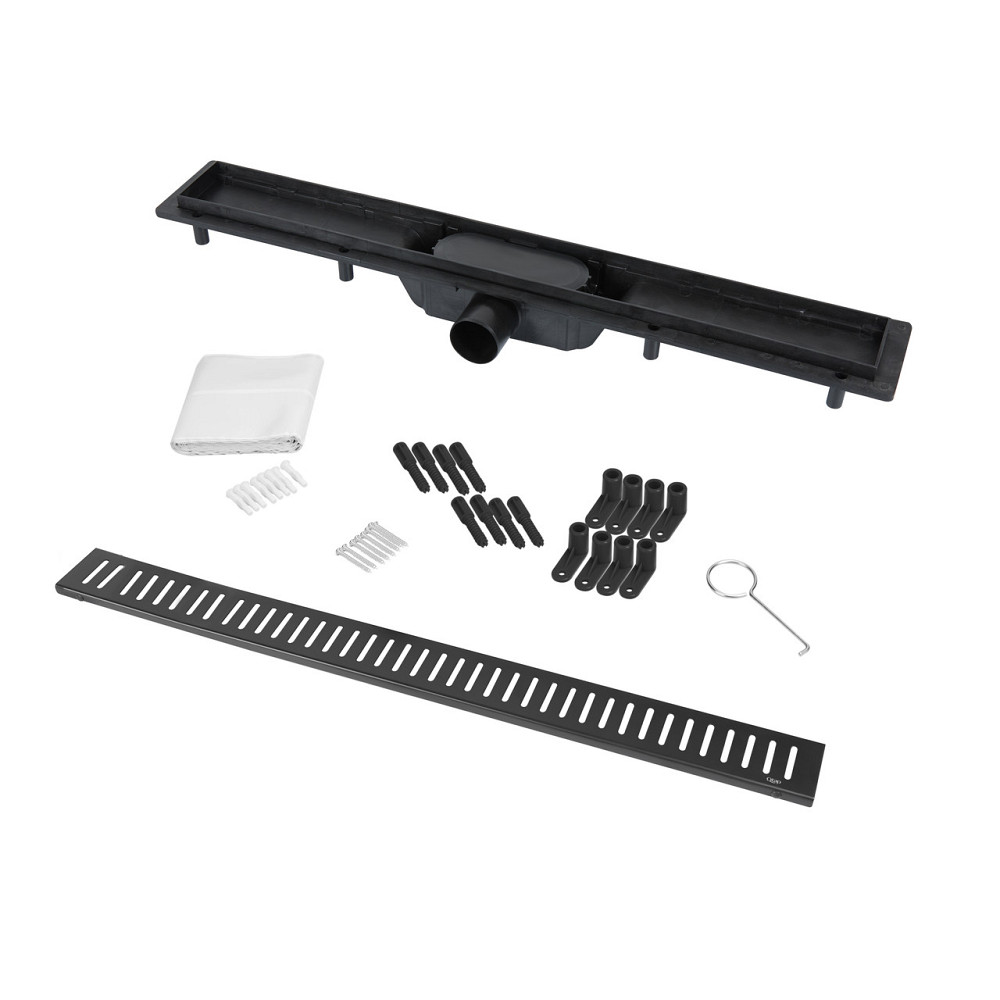 Трап Qtap Dry FA304-700MBLA лінійний із сухим закривом і неіржавкою решіткою 700х73 Київ - фото 6