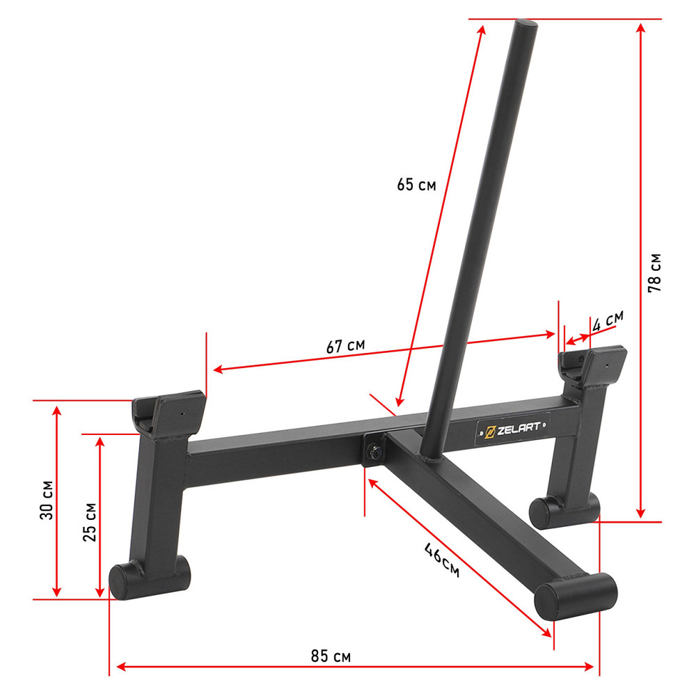 Стійка для зберігання штанг Zelart 9596 Київ - фото 10