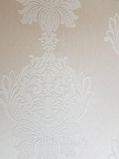 Текстильні шпалери на флізеліновій основі Cador Rasch Textil 086804 вензелі білі Київ - фото 1