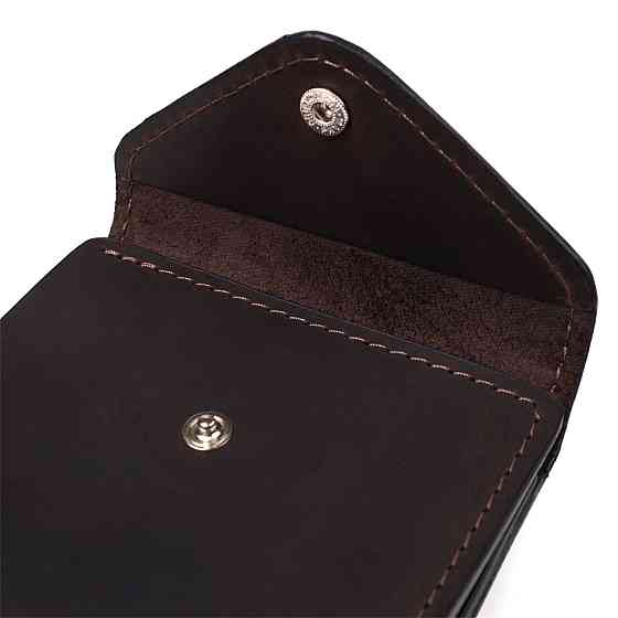 Гаманець для чоловіків із матової натуральної шкіри GRANDE PELLE 16810 Коричневий Київ