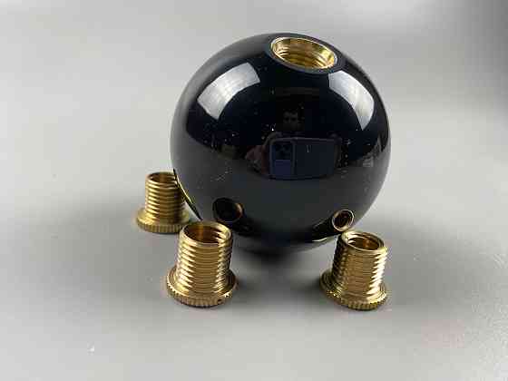 Наконечник на ручку кп набалдашник, насадка на важіль перемикання передач кп 52 мм зі штуцерами чорний Мукачево