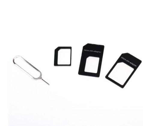 Набір адаптерів Nano Micro Sim 3в1 перехідник для iPhone 4 5 + скрепка Київ