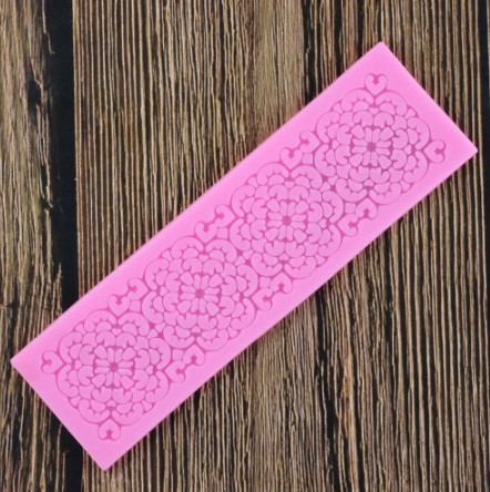 Молд кондитерский Кружевной 156 на 45 мм розовый Киев - изображение 4