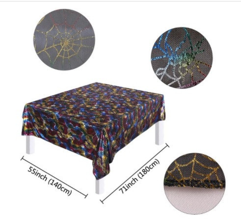 Скатертина на Хелловін 140 на 180 см різнобарвний Київ - фото 2