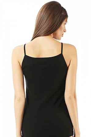 Майка жіноча на тонкій бретельці — Чорний Ozkan 0107-2 S Київ